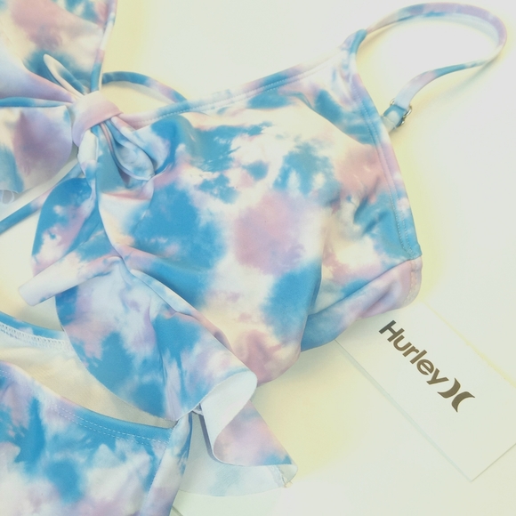 Hurley Purple/Blue Tie Dye One Piece Swim Suit / SIZE M - NWT - Picture 7 of 9